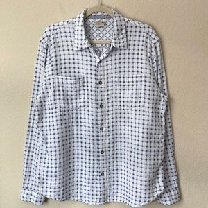 Carbon 2 Cobalt Printed 100% Cotton Lightweight Button Down Shirt